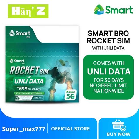 smart rocket sim|Smart Bro Rocket SIM 699 with 30 days UNLI data .